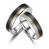 Snubní prsteny Black Titanium Jin a jang Snubní prsteny Black Titanium Jin a jang