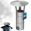 Komínová strieška pozinkovaná inox 80 mm Komínová strieška pozinkovaná inox 80 mm