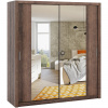 MEBLINE Skriňa s posuvnými dverami so zrkadlom 200 BONEY BO10 dub monastery MEBLINE Skriňa s posuvnými dverami so zrkadlom 200 BONEY BO10 dub monastery