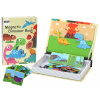 LEAN TOYS Magnetické puzzle s dinosaurami, 64 dielikov LEAN TOYS Magnetické puzzle s dinosaurami, 64 dielikov