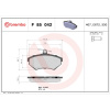 BREMBO Sada brzdových platničiek kotúčovej brzdy BREMBO P 85 042 BREMBO Sada brzdových platničiek kotúčovej brzdy BREMBO P 85 042