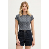 Calvin Klein Jeans crop top dámsky bavlnený s elastanom LV047G830G sivá L Calvin Klein Jeans crop top dámsky bavlnený s elastanom LV047G830G sivá L