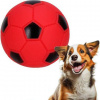 Gumená loptička pre psov, pískacia - priem 6,7cm - červená/čierna Gumená loptička pre psov, pískacia - priem 6,7cm - červená/čierna