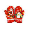 Vianočná Kuchynská chňapka - súprava 2ks rukavica s Vianočným motívom - MIKULÁŠ a SNEHULIAK červená Vianočná Kuchynská chňapka - súprava 2ks rukavica s Vianočným motívom - MIKULÁŠ a SNEHULIAK červená
