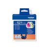 Brother LC521 Value Pack - 4-balení - cerná, žlutá, azurová, purpurová - originální - závesný box - inkoustová cartridge - pro Brother DCP-J1260W, DCP-J1310DW, DCP-J1313DW Brother LC521 Value Pack - 4-balení - cerná, žlutá, azurová, purpurová - originální - závesný box - inkoustová cartridge - pro Brother DCP-J1260W, DCP-J1310DW, DCP-J1313DW