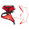 KIK KX6840 Postroj s vodítkem pro psy, vel. XL - červený KIK KX6840 Postroj s vodítkem pro psy, vel. XL - červený