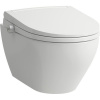 LAUFEN Cleanet Moderna Lite sprchová toaleta, závesná WC misa Silent Flush s hlbokým splachovaním, s doskou na sedenie, 370 x 560 mm, biela, H609540000S002 LAUFEN Cleanet Moderna Lite sprchová toaleta, závesná WC misa Silent Flush s hlbokým splachovaním, s doskou na sedenie, 370 x 560 mm, biela, H609540000S002