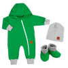 Rastúci teplákový overal pre bábätko, čiapky, topánky, 3D, Nature - zelený, veľ. 68/74 Rastúci teplákový overal pre bábätko, čiapky, topánky, 3D, Nature - zelený, veľ. 68/74