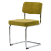 Zelená menčestrová jedálenská stolička Rupert – Unique Furniture Zelená menčestrová jedálenská stolička Rupert – Unique Furniture