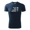 Play Eat Sleep Repeat game - Pánske tričko Fantasy športové - S ( Tmavomodrá (takmer čierna) ) Play Eat Sleep Repeat game - Pánske tričko Fantasy športové - S ( Tmavomodrá (takmer čierna) )