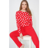 Amore - dámske pyžamo so srdiečkami XL Červená Amore - dámske pyžamo so srdiečkami XL Červená