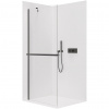CERANO - Sprchová zástena Walk-in Onyx YL/P - 8 mm + polička/držiak - čierna matná, transparentné sklo - 120x200 cm CERANO - Sprchová zástena Walk-in Onyx YL/P - 8 mm + polička/držiak - čierna matná, transparentné sklo - 120x200 cm