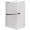 CERANO - Sprchová zástena Walk-in Onyx L-ľavá vzpera - 8 mm + polička / držiak na uteráky - čierna matná, ryhované sklo - 150x200 cm CERANO - Sprchová zástena Walk-in Onyx L-ľavá vzpera - 8 mm + polička / držiak na uteráky - čierna matná, ryhované sklo - 150x200 cm