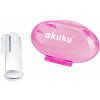 AKUKU A0265 Silikónová zubná kefka v puzdre ružová AKUKU A0265 Silikónová zubná kefka v puzdre ružová