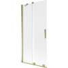 Mexen Velar vaňová zástena 2-krídlová posuvná 90 x 150 cm, matné sklo, zlatá - 896-090-000-31-50 Mexen Velar vaňová zástena 2-krídlová posuvná 90 x 150 cm, matné sklo, zlatá - 896-090-000-31-50