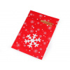 Sáček s atlasovou stuhou vánoční 23x33 cm Varianta: 2 červená vločka, Balení: 50 ks Sáček s atlasovou stuhou vánoční 23x33 cm Varianta: 2 červená vločka, Balení: 50 ks