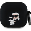 Karl Lagerfeld 3D Logo NFT Karl and Choupette Silikonové Púzdro pre AirPods 4 čierne Karl Lagerfeld 3D Logo NFT Karl and Choupette Silikonové Púzdro pre AirPods 4 čierne