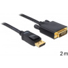 Delock kábel DisplayPort (samec) na DVI 24+1 (samec), 2m (82591) Delock kábel DisplayPort (samec) na DVI 24+1 (samec), 2m (82591)