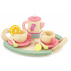 LINDA Drevená čajová súprava - pastelová s vtáčikom LINDA Drevená čajová súprava - pastelová s vtáčikom