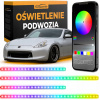RGB LED osvetlenie podvozku Auto Gamma, 4 ks s aplikáciou RGB LED osvetlenie podvozku Auto Gamma, 4 ks s aplikáciou