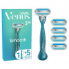 Gillette Venus Smooth Dámsky Holiaci Strojček a 5 Náhradné Holiace Hlavice Gillette Venus Smooth Dámsky Holiaci Strojček a 5 Náhradné Holiace Hlavice