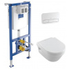 Villeroy & Boch - WC set 1 - závesné WC s ViConnect inštalačným systémom + tlačidlo
