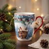 Vianočný hrnček barel ALTOM DESIGN HOLLY NIGHT 340 ml Vianočný hrnček barel ALTOM DESIGN HOLLY NIGHT 340 ml