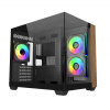 Cooler Master case Elite 481 Wood, mATX, Průhledná bočnice, 3x 120mm ARGB Fan, Černá E481-KHNN-S00 Cooler Master case Elite 481 Wood, mATX, Průhledná bočnice, 3x 120mm ARGB Fan, Černá E481-KHNN-S00