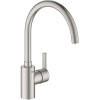 GROHE Feel páková drezová batéria, výška výtoku 225 mm, Supersteel, 32670DC2 GROHE Feel páková drezová batéria, výška výtoku 225 mm, Supersteel, 32670DC2