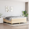 zahrada-XL Posteľný rám boxspring s matracom krémový 180x200 cm látka 3144543 zahrada-XL Posteľný rám boxspring s matracom krémový 180x200 cm látka 3144543