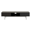 Čierny TV stolík v dekore jaseňa 180x44,5 cm Angus – Actona Čierny TV stolík v dekore jaseňa 180x44,5 cm Angus – Actona