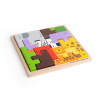 Bigjigs Toys Drevené puzzle bloky so zvieratkami safari Bigjigs Toys Drevené puzzle bloky so zvieratkami safari