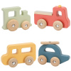Viga Toys VIGA Sada drevených farebných vozidiel 4ks zo série PolarB Viga Toys VIGA Sada drevených farebných vozidiel 4ks zo série PolarB