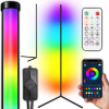 LED RGB rohová stojaca lampa 132cm APP + diaľkové ovládanie Rainbow 3D LED RGB rohová stojaca lampa 132cm APP + diaľkové ovládanie Rainbow 3D