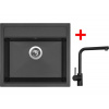 Set Sinks Solo 560 Pureblack + Elka čierná matná Set Sinks Solo 560 Pureblack + Elka čierná matná