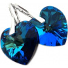 Náušnice stříbrné SRDCE Swarovski Elements Bermuda LSW091E Náušnice stříbrné SRDCE Swarovski Elements Bermuda LSW091E