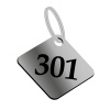 SlovakMade Označenie kľúčov - plastová kľúčenka číslovaná - ideálne pre hotely - štvorec Farba dosky: STRIEBORNÁ DOSKA / ČIERNE GRAVÍROVANIE, Typ fontu: FONT - ARIAL SlovakMade Označenie kľúčov - plastová kľúčenka číslovaná - ideálne pre hotely - štvorec Farba dosky: STRIEBORNÁ DOSKA / ČIERNE GRAVÍROVANIE, Typ fontu: FONT - ARIAL