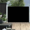 vidaXL Zaťahovacia bočná markíza na terasu 100x500 cm, čierna vidaXL Zaťahovacia bočná markíza na terasu 100x500 cm, čierna