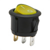 Kolískový prepínač 1 obvod 6 A - 250 V ON - OFF žlté osvetlenie Kolískový prepínač 1 obvod 6 A - 250 V ON - OFF žlté osvetlenie