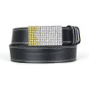 Unikátny čierny opasok z pravej kože SWAROVSKI YELLOW, Ručná výroba na Slovensku, Limitovaná edícia Unikátny čierny opasok z pravej kože SWAROVSKI YELLOW, Ručná výroba na Slovensku, Limitovaná edícia