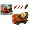 LEAN TOYS Oranžová Dino miešačka na odskrutkovanie + príslušenstvo LEAN TOYS Oranžová Dino miešačka na odskrutkovanie + príslušenstvo