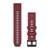 Garmin Silikónový remienok QuickFit 22, Marsala/ Graphite Materiál: Silikón Náhradný remienok na Garmin hodinky QuickFit Garmin Silikónový remienok QuickFit 22, Marsala/ Graphite Materiál: Silikón Náhradný remienok na Garmin hodinky QuickFit