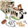 Transportný kontajner s pandou + 12 doplnkov Kufrík Plyšová Panda Smoby Transportný kontajner s pandou + 12 doplnkov Kufrík Plyšová Panda Smoby