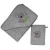 Dětská froté osuška 100 x 100 cm + žinka Koala šedá Dětská froté osuška 100 x 100 cm + žinka Koala šedá
