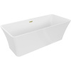 Mexen Tonia voľne stojaca vaňa 170 x 75 cm, biela, prepad zlatý brúsený - 52171707500-55 Mexen Tonia voľne stojaca vaňa 170 x 75 cm, biela, prepad zlatý brúsený - 52171707500-55
