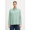 Bavlnená košeľa Tommy Hilfiger WW0WW48190 zelená 38 Bavlnená košeľa Tommy Hilfiger WW0WW48190 zelená 38