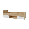 Jednolôžková posteľ s úložným priestorom URO 90x200 cm dub artisan/biela CUGL091-M164 + záruka 3 roky zadarmo Jednolôžková posteľ s úložným priestorom URO 90x200 cm dub artisan/biela CUGL091-M164 + záruka 3 roky zadarmo
