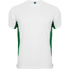 Roly Pánske športové tričko TOKYO Farba: WHITE/KELLY GREEN, Veľkosť: S Roly Pánske športové tričko TOKYO Farba: WHITE/KELLY GREEN, Veľkosť: S