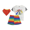 Detské tričko a šortky ADIDAS I DY MM G SET HR9490 – Biela Detské tričko a šortky ADIDAS I DY MM G SET HR9490 – Biela