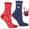 Vianočné ponožky SNEHOVÉ VLOČKY Ponožky DARČEK MORAJ 2-BALENIE 35-38 Vianočné ponožky SNEHOVÉ VLOČKY Ponožky DARČEK MORAJ 2-BALENIE 35-38